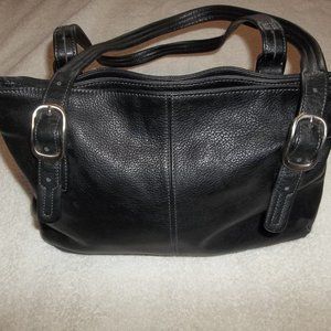 Black leather Satchel